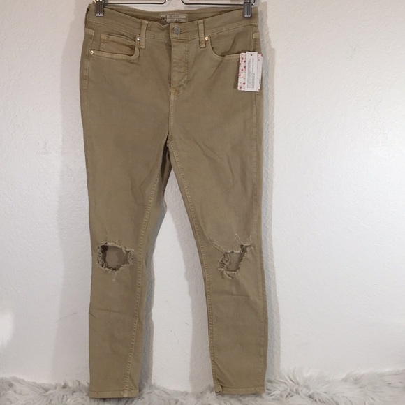 FREE PEOPLE High Rise Busted Knee Skinny Jeans - Picture 3 of 12